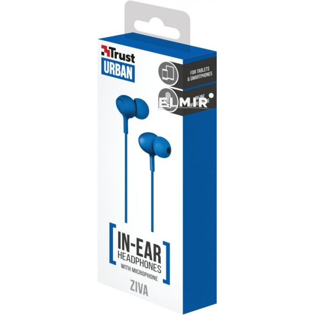 Trust Urban Headphone Ziva With Micro Blue