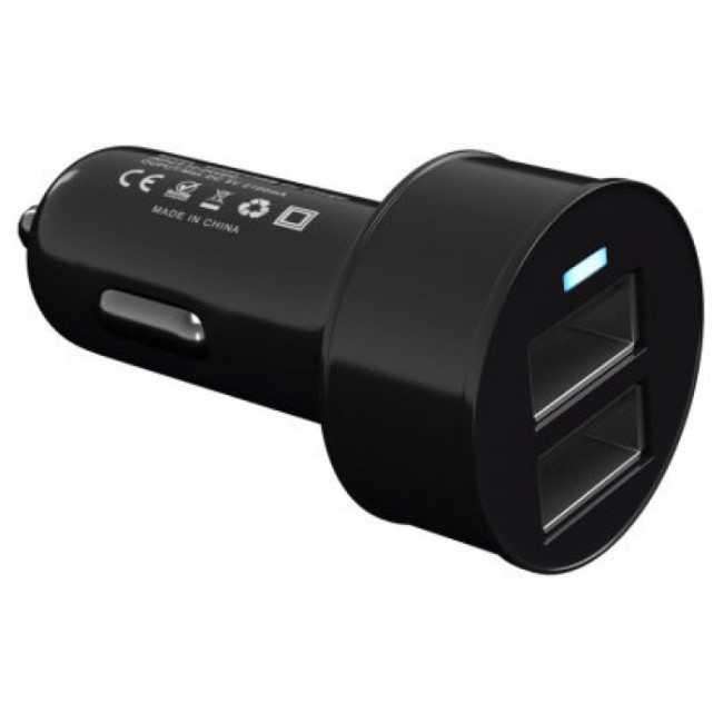 Cargador para coche 2xUSB Tacens