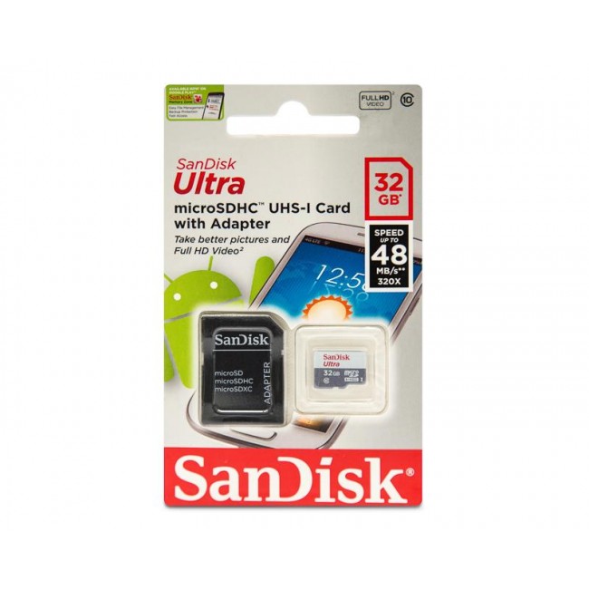 Sandisk MicroSDHC 32GB class 10