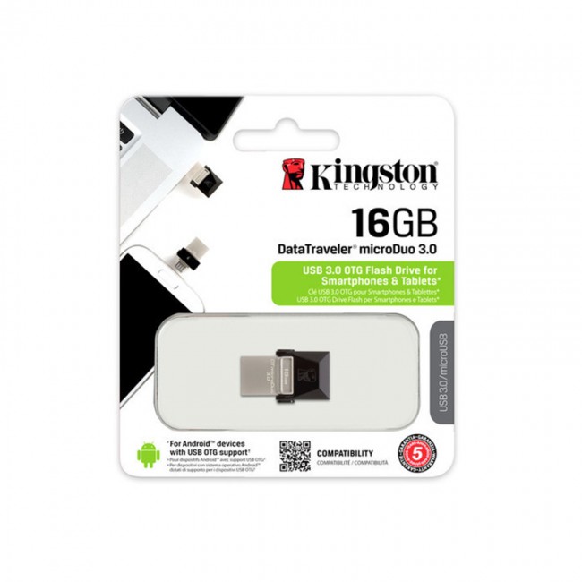 Kingston Dual USB Drive 16GB USB 3.0 OTG