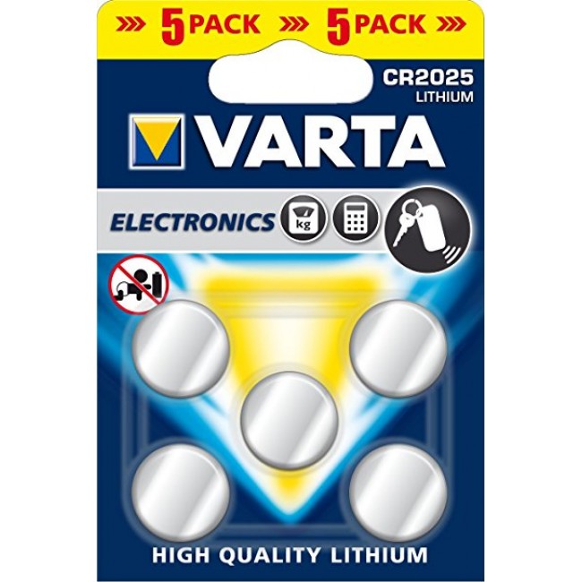 Pilas Botón Varta CR2016 5 Pack