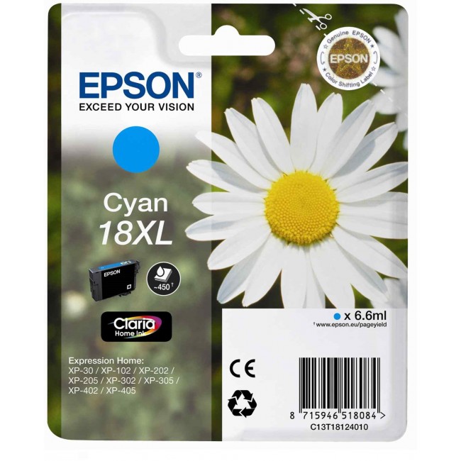 Epson Tinta T1812 Cyan