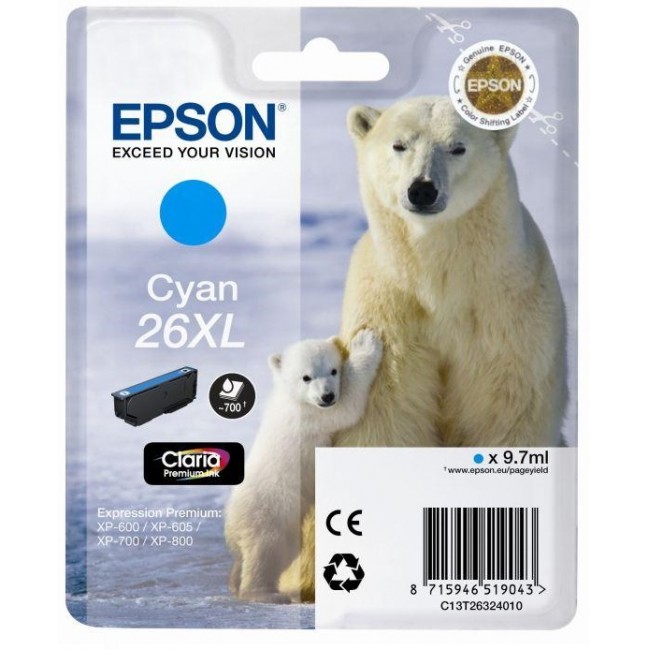 Epson Tinta T2632 Cyan