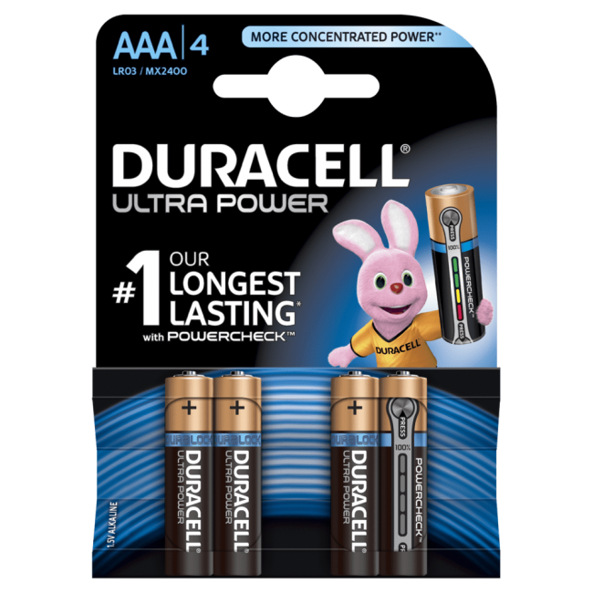 Batteries AAA Duracell UltraPower