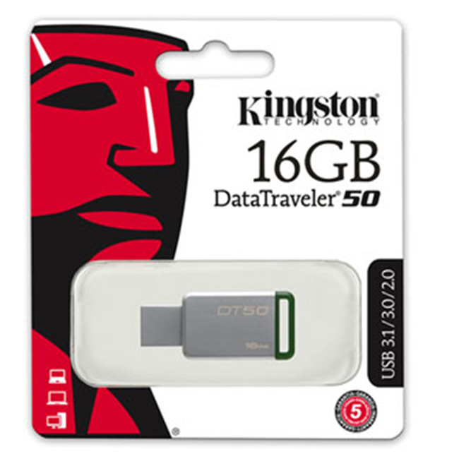 Kingston DataTraveler 50 16GB USB 3.1/3.0/2.0