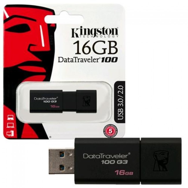 Kingston DataTraveler 100 16GB USB 3.1/3.0/2.0