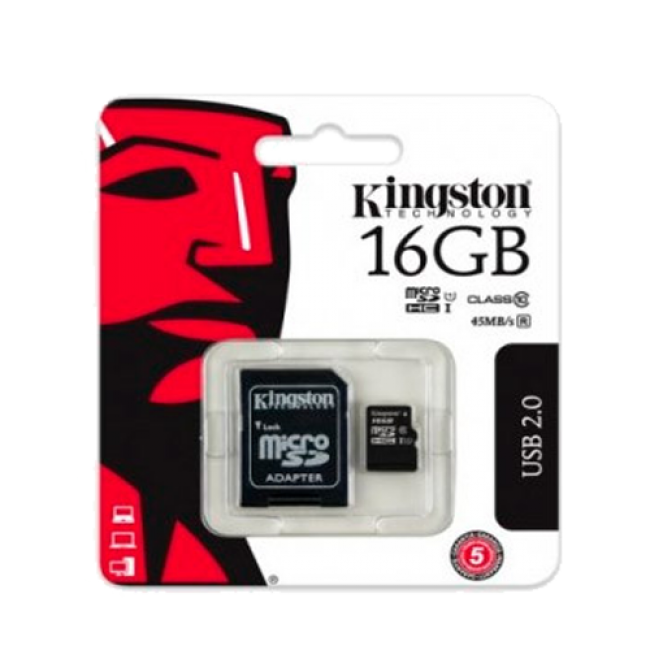 Kingston MicroSDHC 16GB class 10