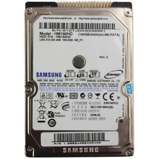 Hard drive Samsung IDE 160Gb 2.5" Refurbished