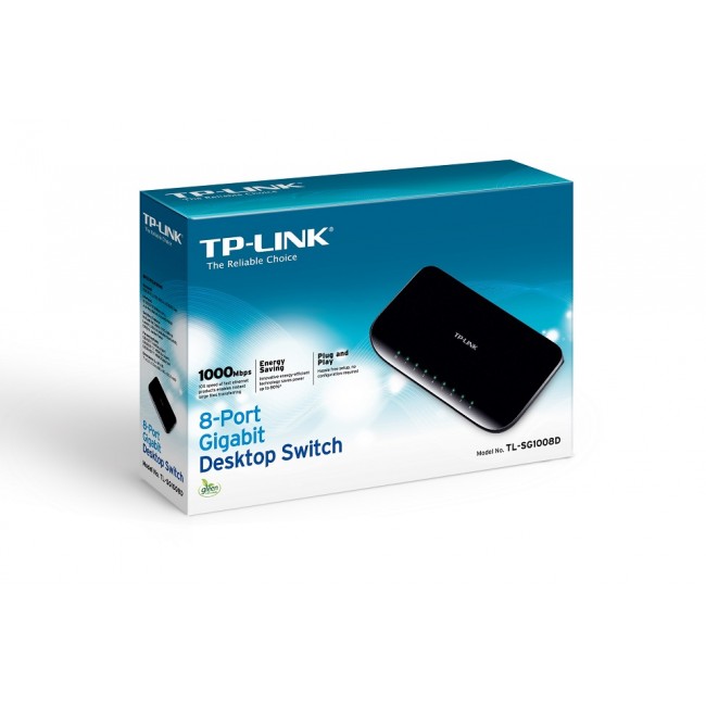 Switch para sobremesa con 8 puertos Gigabit TP-LINK